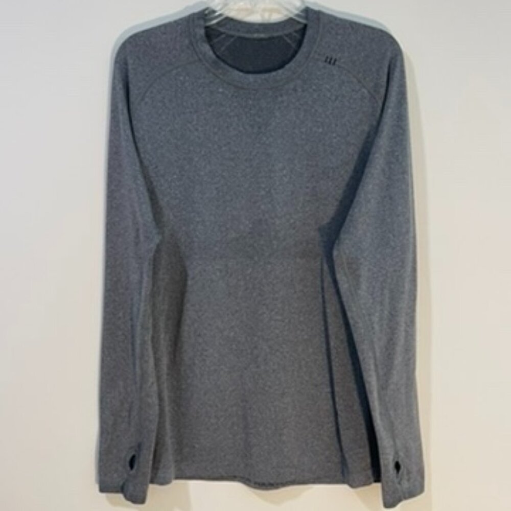 Mens Lululemon Metal Vent Long Sleeve - Medium - Gray
